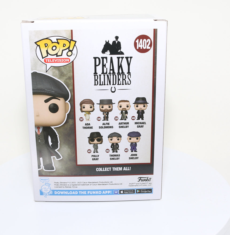 
                  
                    Cillian Murphy as Thomas Shelby in Peaky Blinders (SWAU ) Signed POP! Funko #1402
                  
                