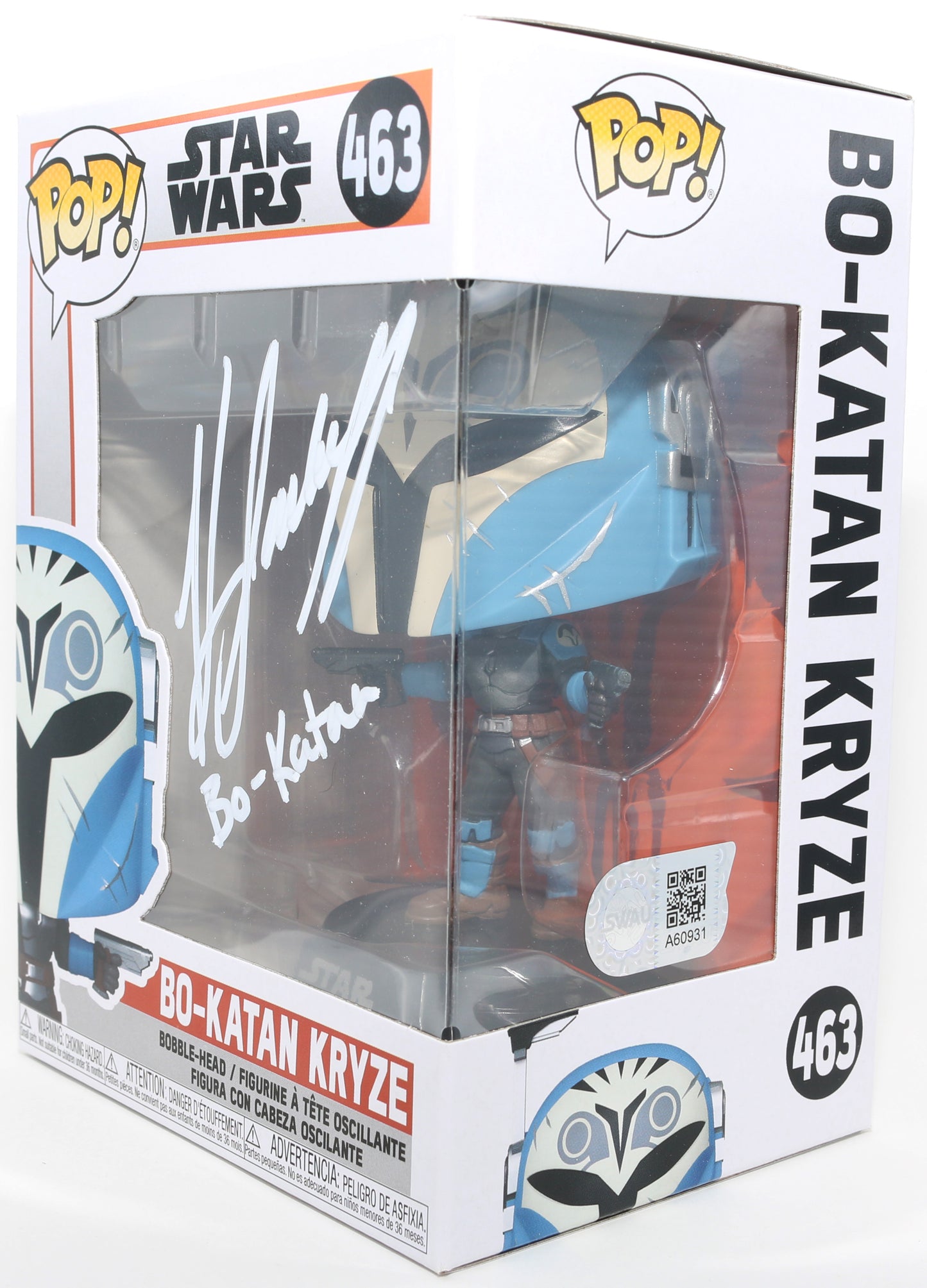
                  
                    Katee Sackhoff as Bo-Katan Kryze in Star Wars: The Mandalorian (SWAU) Signed Funko POP! #463 with Character Name
                  
                