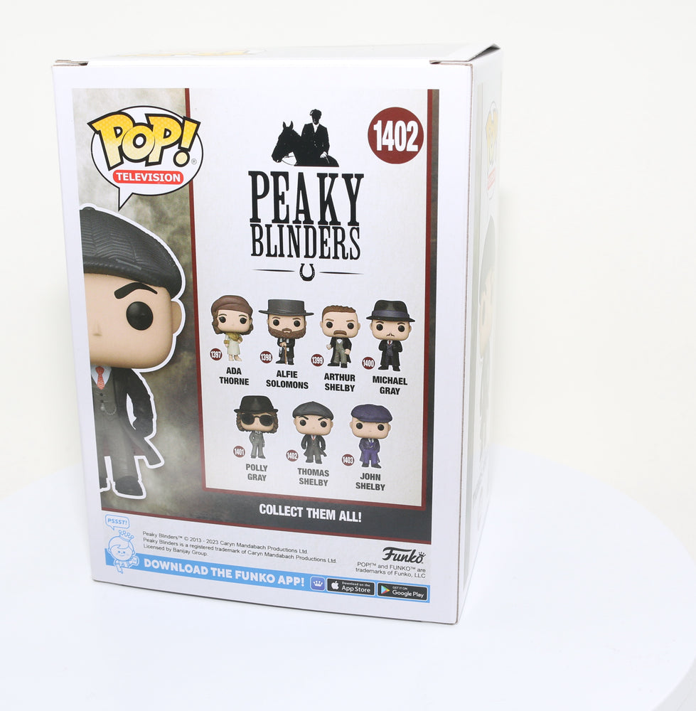 
                  
                    Cillian Murphy as Thomas Shelby in Peaky Blinders (SWAU ) Signed POP! Funko #1402
                  
                