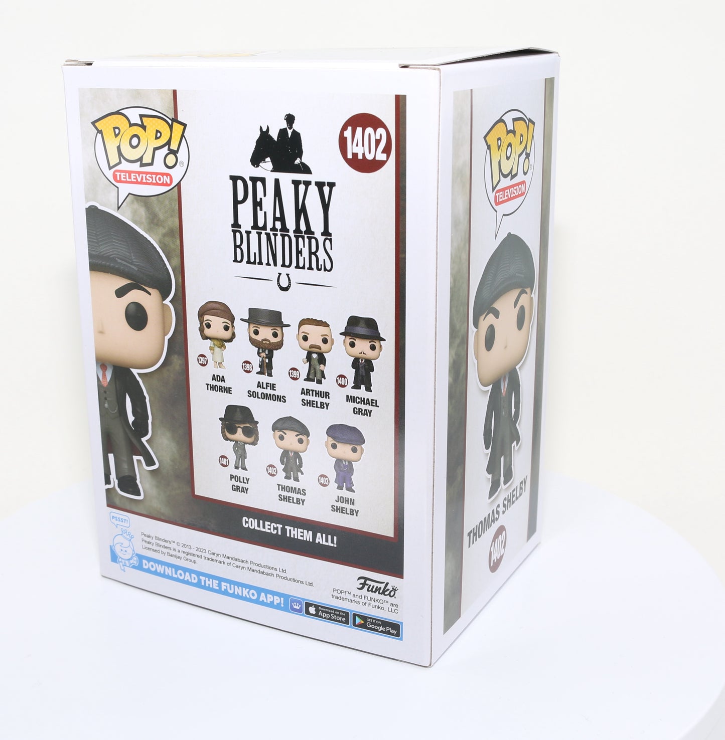 
                  
                    Cillian Murphy as Thomas Shelby in Peaky Blinders (SWAU ) Signed POP! Funko #1402
                  
                