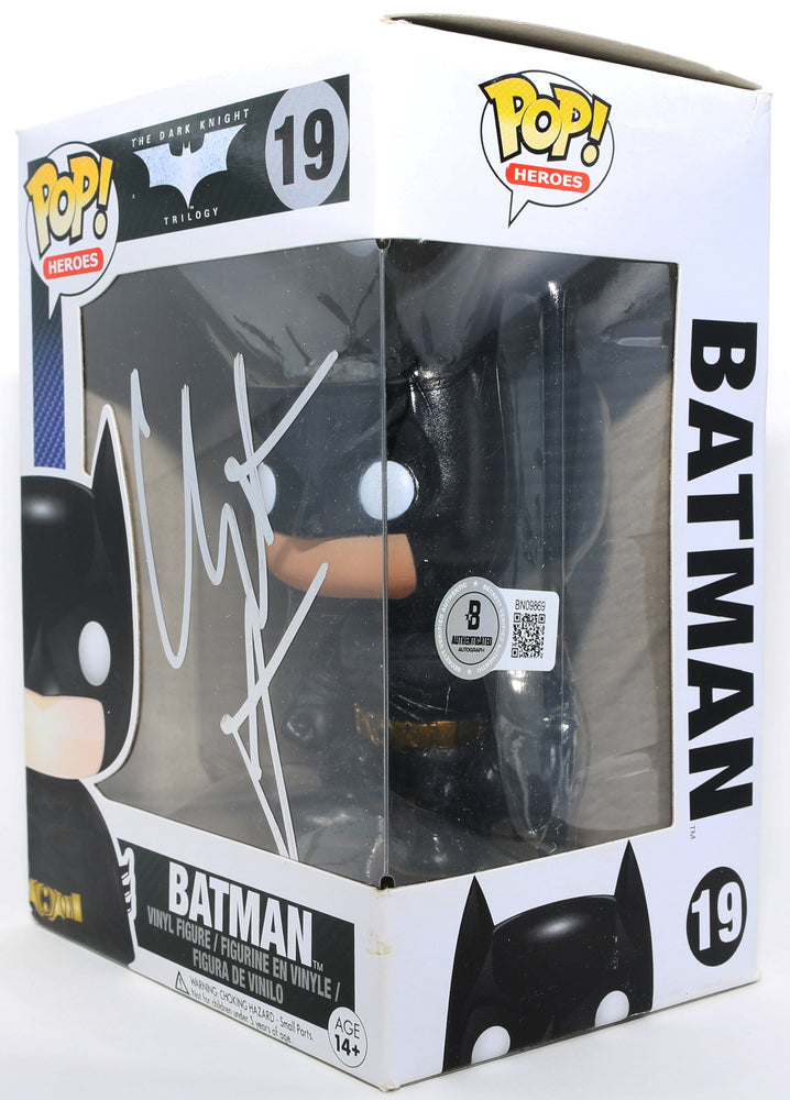 
                  
                    Christian Bale as Batman in Christopher Nolan's The Dark Knight Trilogy (Beckett) Signed Funko POP! #19
                  
                