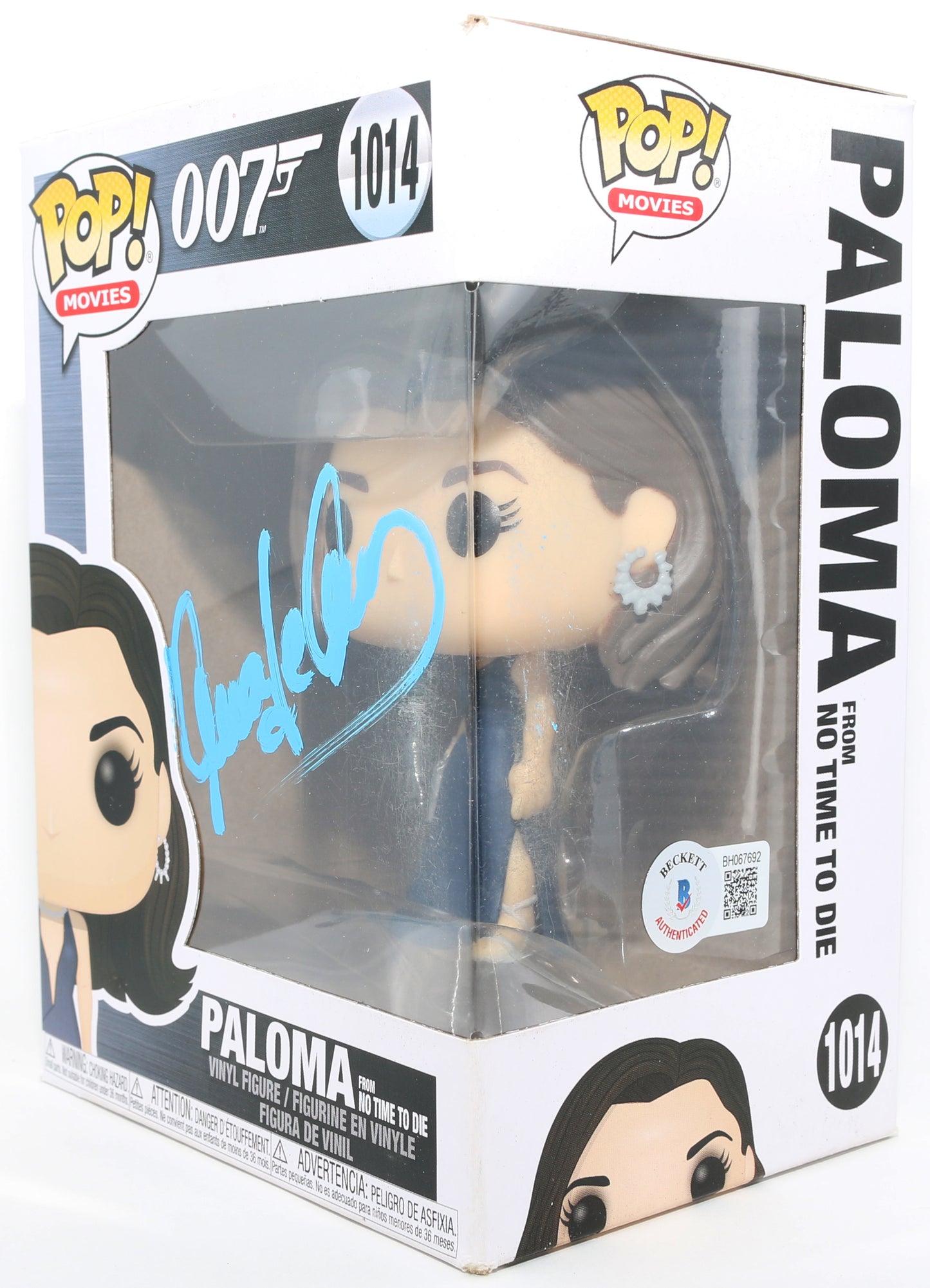 
                  
                    Ana de Armas as Paloma in James Bond 007: No Time to Die (Beckett) Signed Funko POP! #1014
                  
                