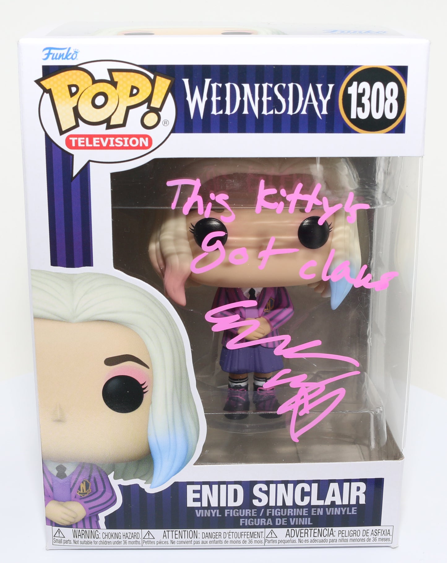 Emma Myers as Enid Sinclair in Wednesday Signed POP! Funko #1308 with –  SWAU Auction