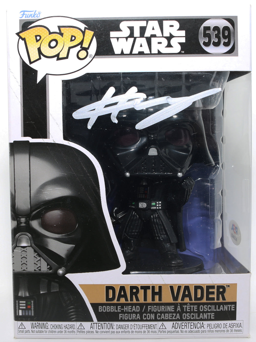 Hayden Christensen as Darth Vader in Star Wars (PSA) Signed Funko POP! #539