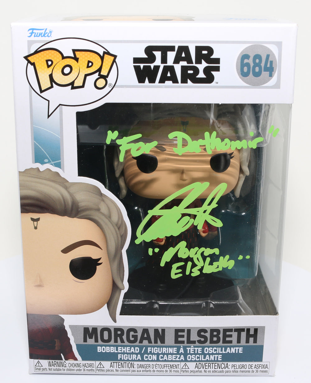 Diana Lee Inosanto as Morgan Elsbeth in Star Wars: Ahsoka Signed Funko POP! #684 with Character Name and Quote