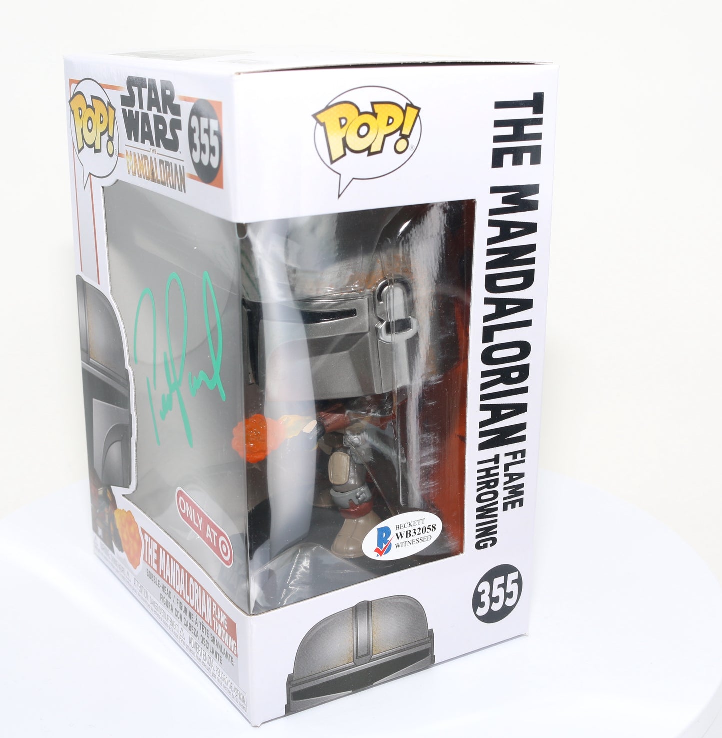 
                  
                    Pedro Pascal as The Mandalorian in Star Wars: The Mandalorian Target Exclusive (Beckett) Signed POP! Funko #355
                  
                