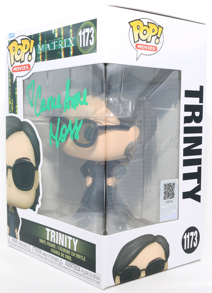 
                  
                    Carrie-Anne Moss as Trinity in The Matrix (Official Pix) Signed Funko POP! #1173
                  
                