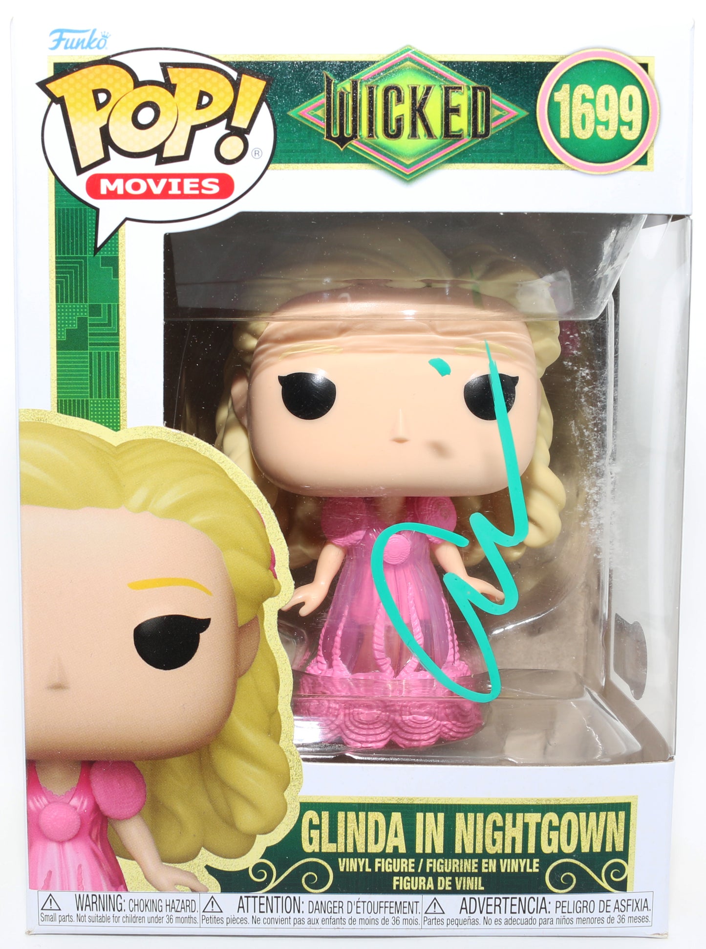
                  
                    Ariana Grande as Glinda in Nightgown in Wicked (Beckett) Signed Funko POP! #1699
                  
                