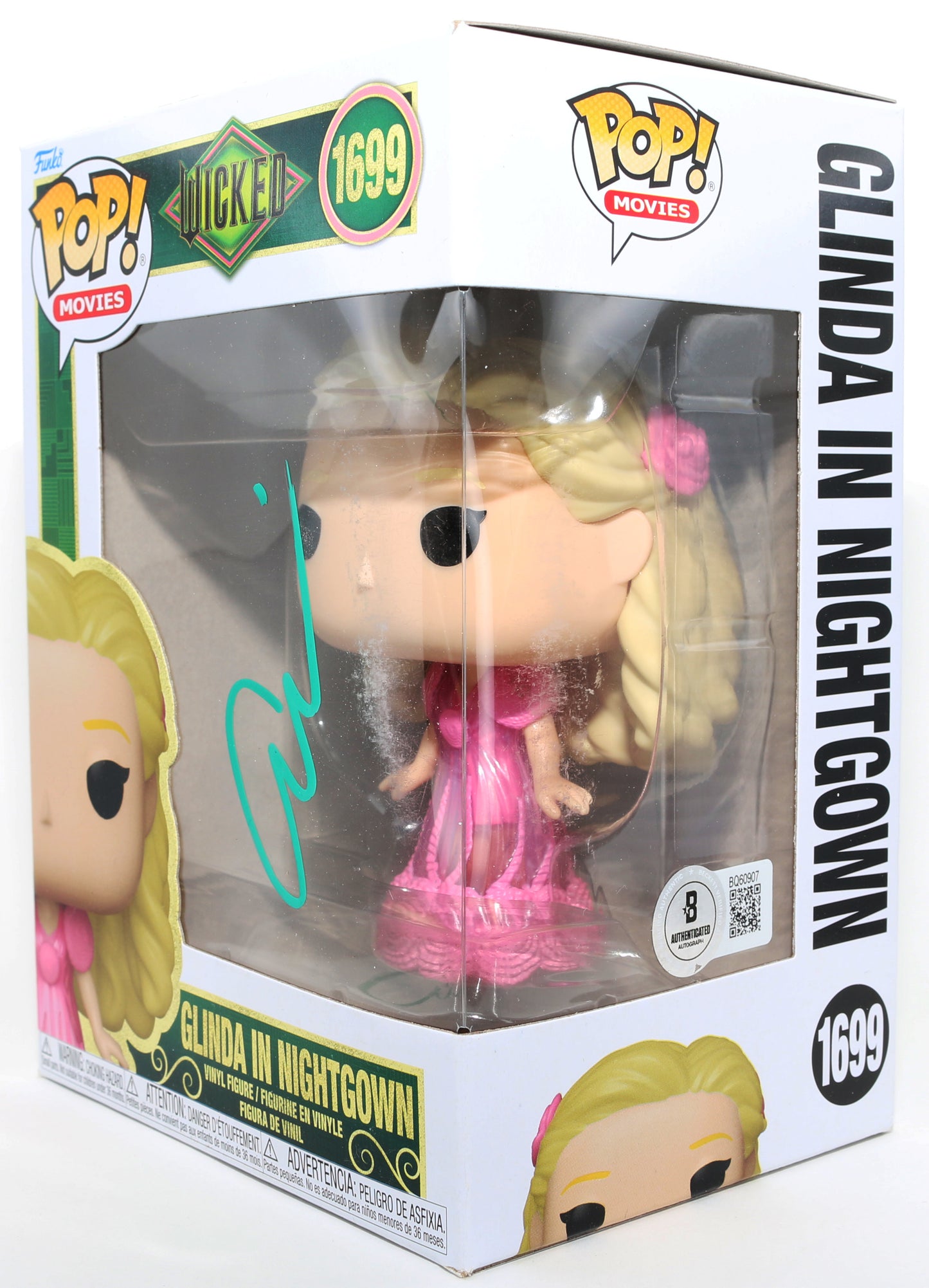 
                  
                    Ariana Grande as Glinda in Nightgown in Wicked (Beckett) Signed Funko POP! #1699
                  
                
