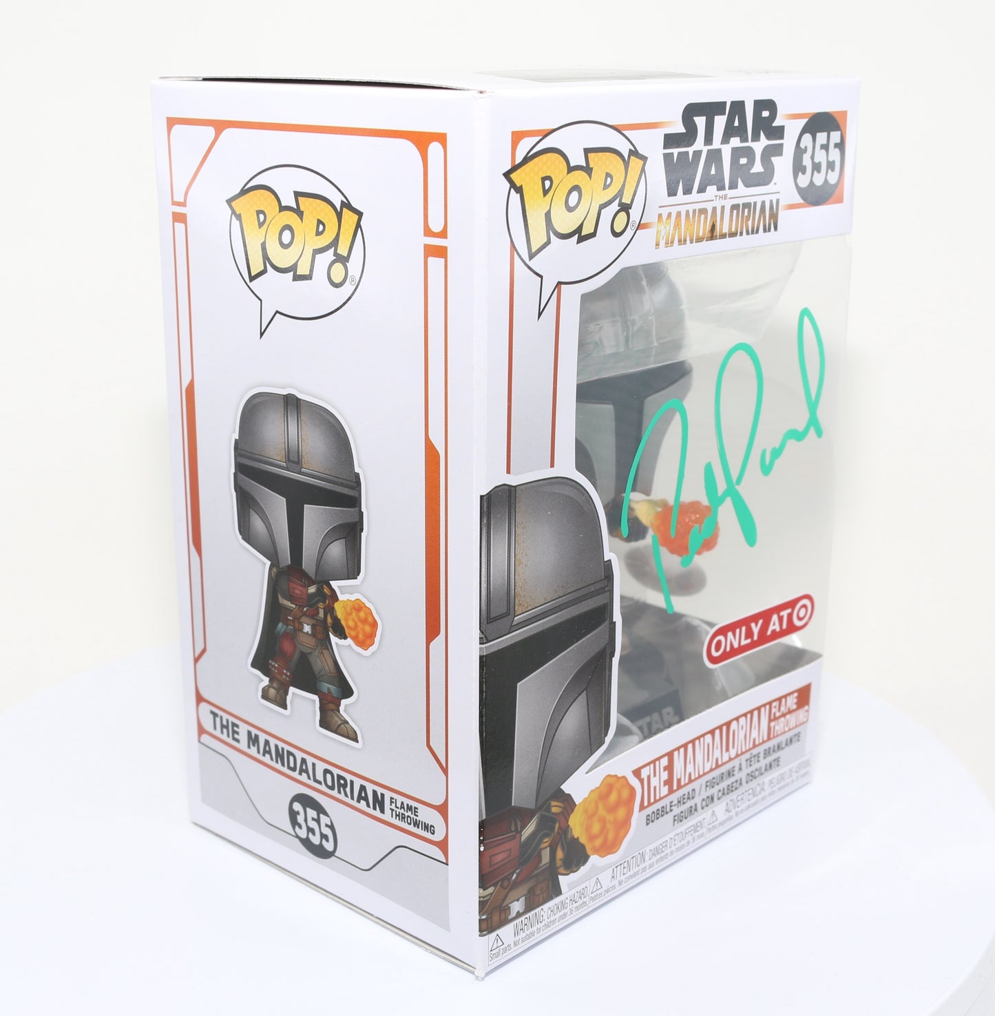 
                  
                    Pedro Pascal as The Mandalorian in Star Wars: The Mandalorian Target Exclusive (Beckett) Signed POP! Funko #355
                  
                