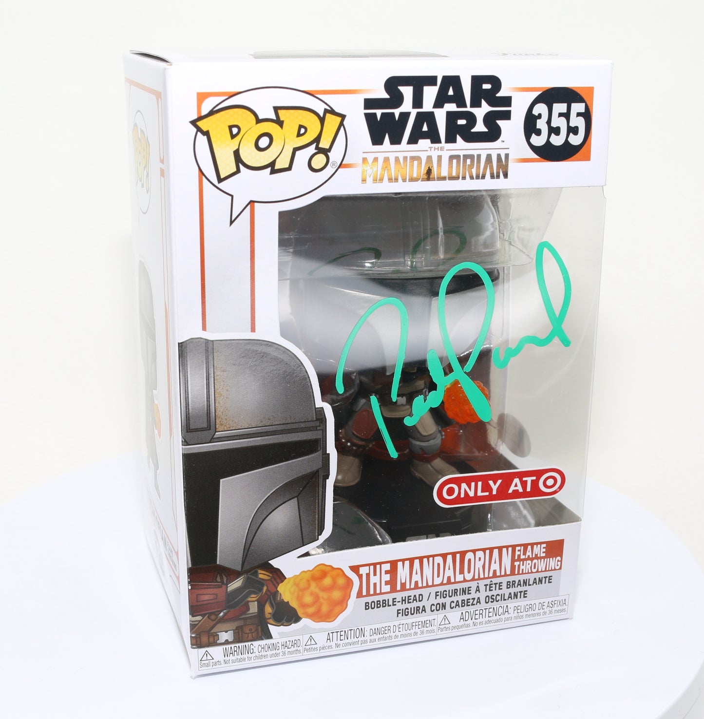 
                  
                    Pedro Pascal as The Mandalorian in Star Wars: The Mandalorian Target Exclusive (Beckett) Signed POP! Funko #355
                  
                