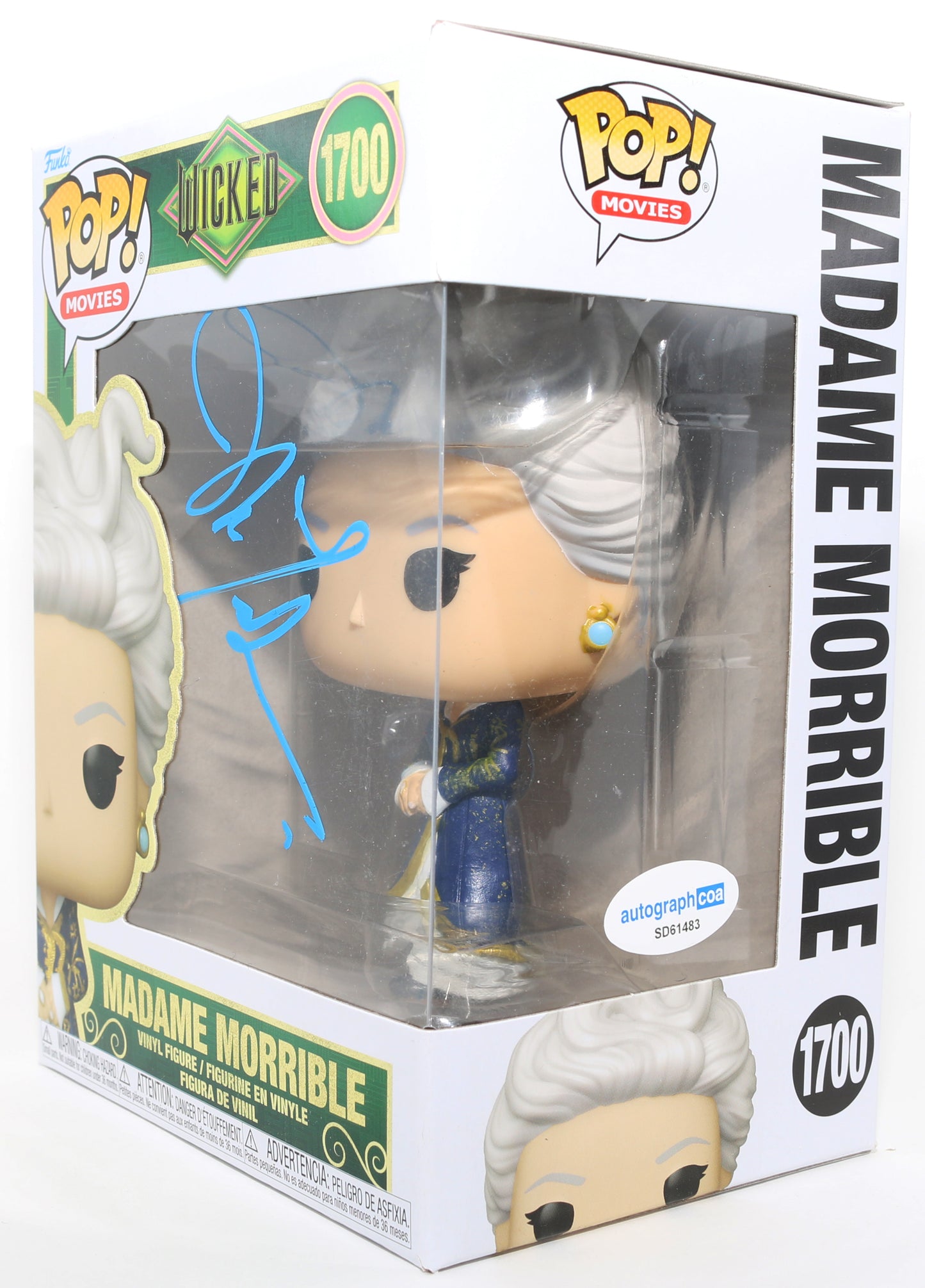
                  
                    Michelle Yeoh as Madame Morrible in Wicked (ACOA) Signed Funko POP! #1700
                  
                