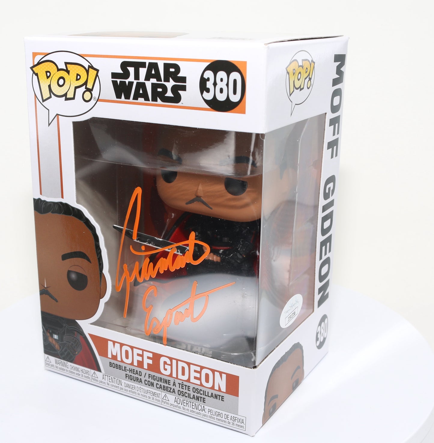 
                  
                    Giancarlo Esposito as Moff Gideon in Star Wars: The Mandalorian (Beckett) Signed Funko POP! #380
                  
                
