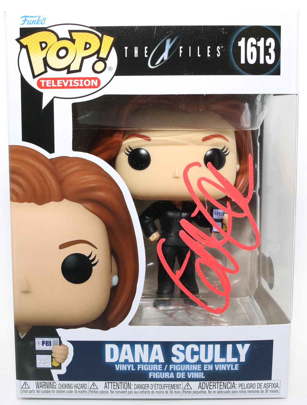 Gillian Anderson as Dana Scully in The X-Files (Beckett) Signed Funko POP! #1613