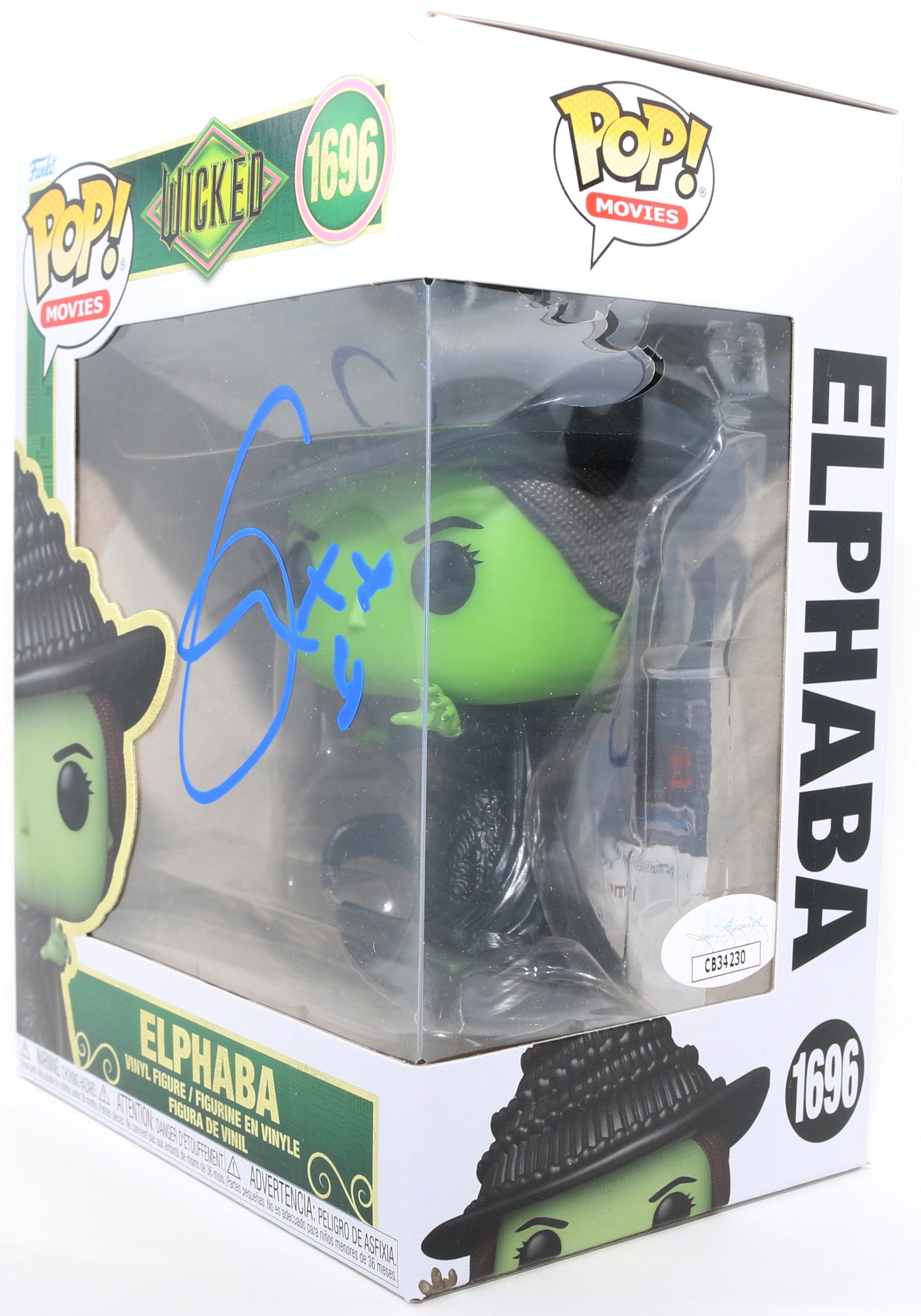 
                  
                    Cynthia Erivo as Elphaba in Wicked (JSA) Signed Funko POP! #1696
                  
                
