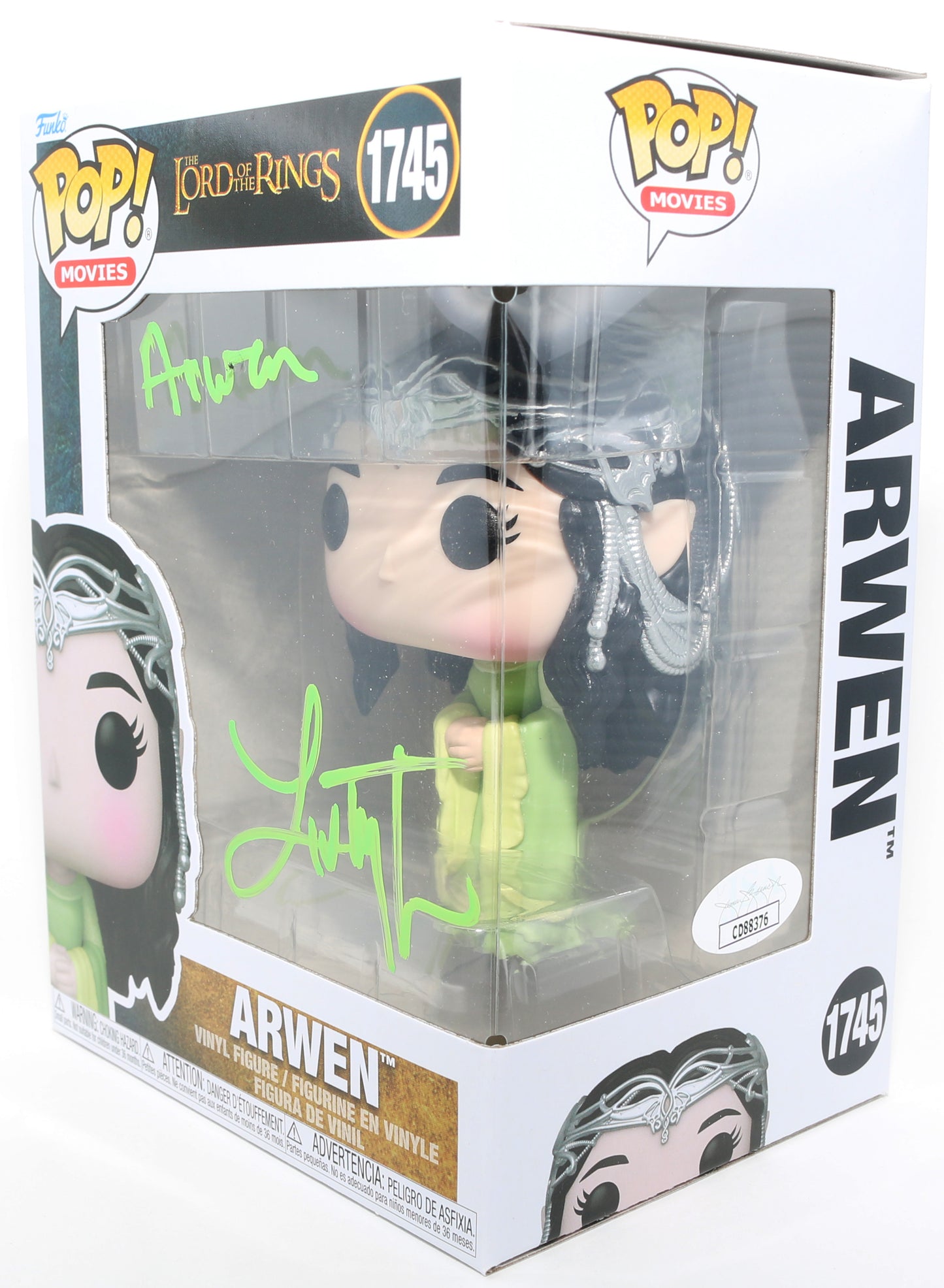 
                  
                    Liv Tyler as Arwen in The Lord of the Rings (JSA) Signed Funko POP! #1745 with Character Name
                  
                