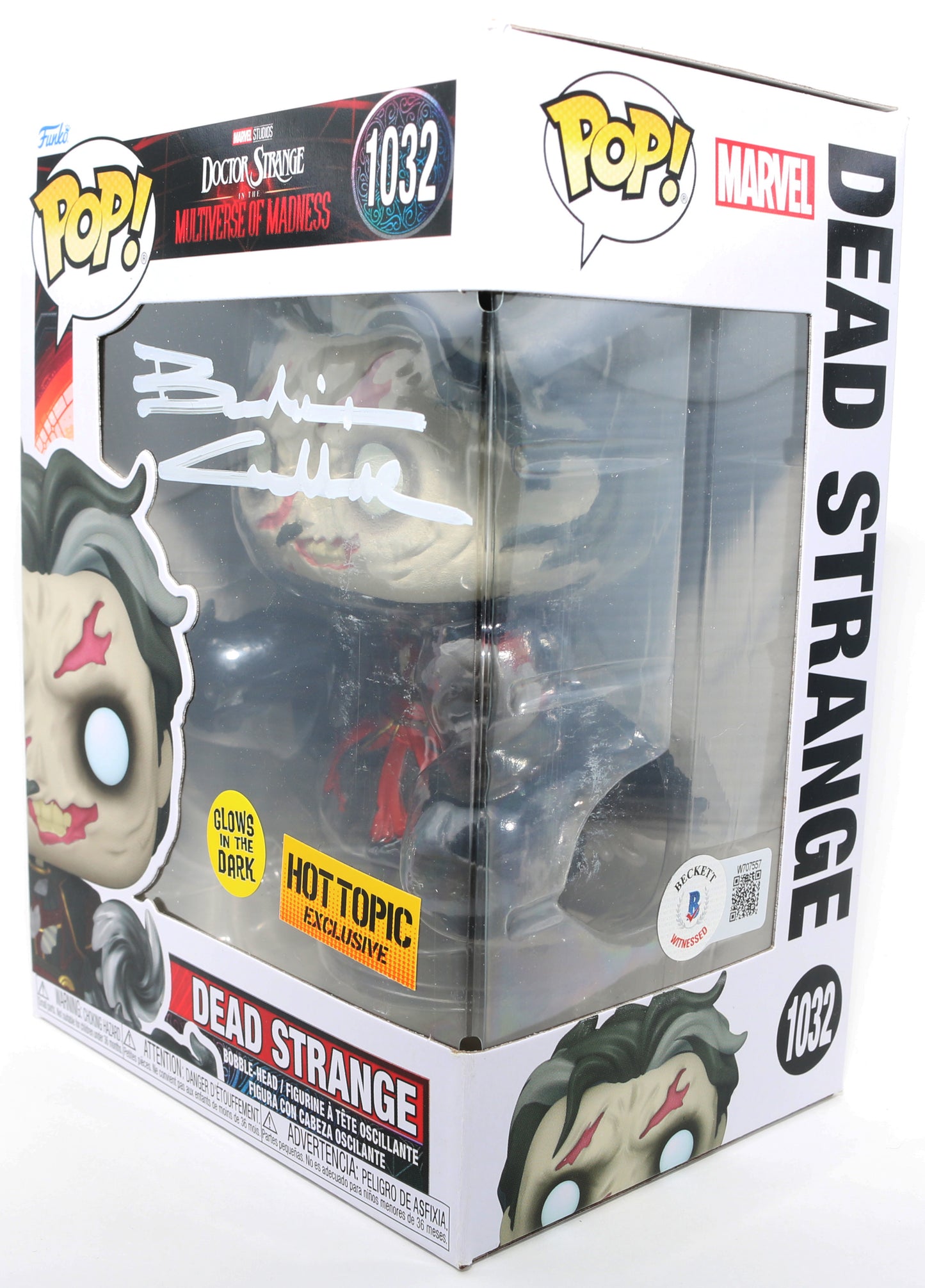 
                  
                    Benedict Cumberbatch as Dead Strange in Doctor Strange in the Multiverse of Madness GITD Hot Topic Exclusive (Beckett) Signed Funko POP! #1032
                  
                