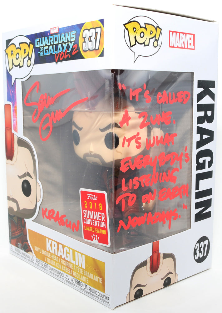 
                  
                    Sean Gunn as Kraglin in Guardians of the Galaxy Vol. 2 2018 Summer Convention Limited Edition Signed Funko POP! #337 with Character Name & Quote
                  
                