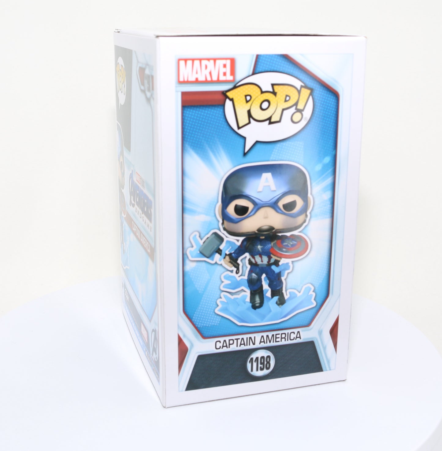 
                  
                    Chris Evans as Captain America in Avengers: Endgame Glow in the Dark Special Edition (SWAU) Signed Funko POP! #1198
                  
                