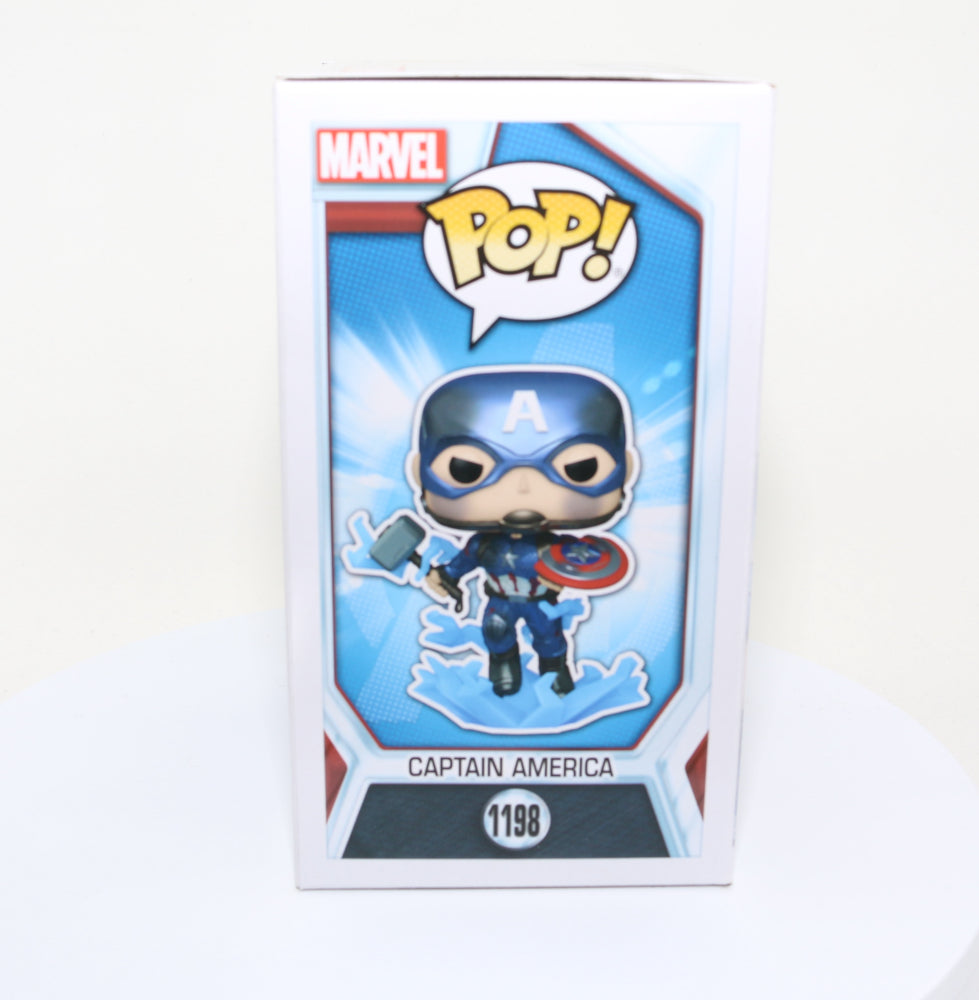 
                  
                    Chris Evans as Captain America in Avengers: Endgame Glow in the Dark Special Edition (SWAU) Signed Funko POP! #1198
                  
                