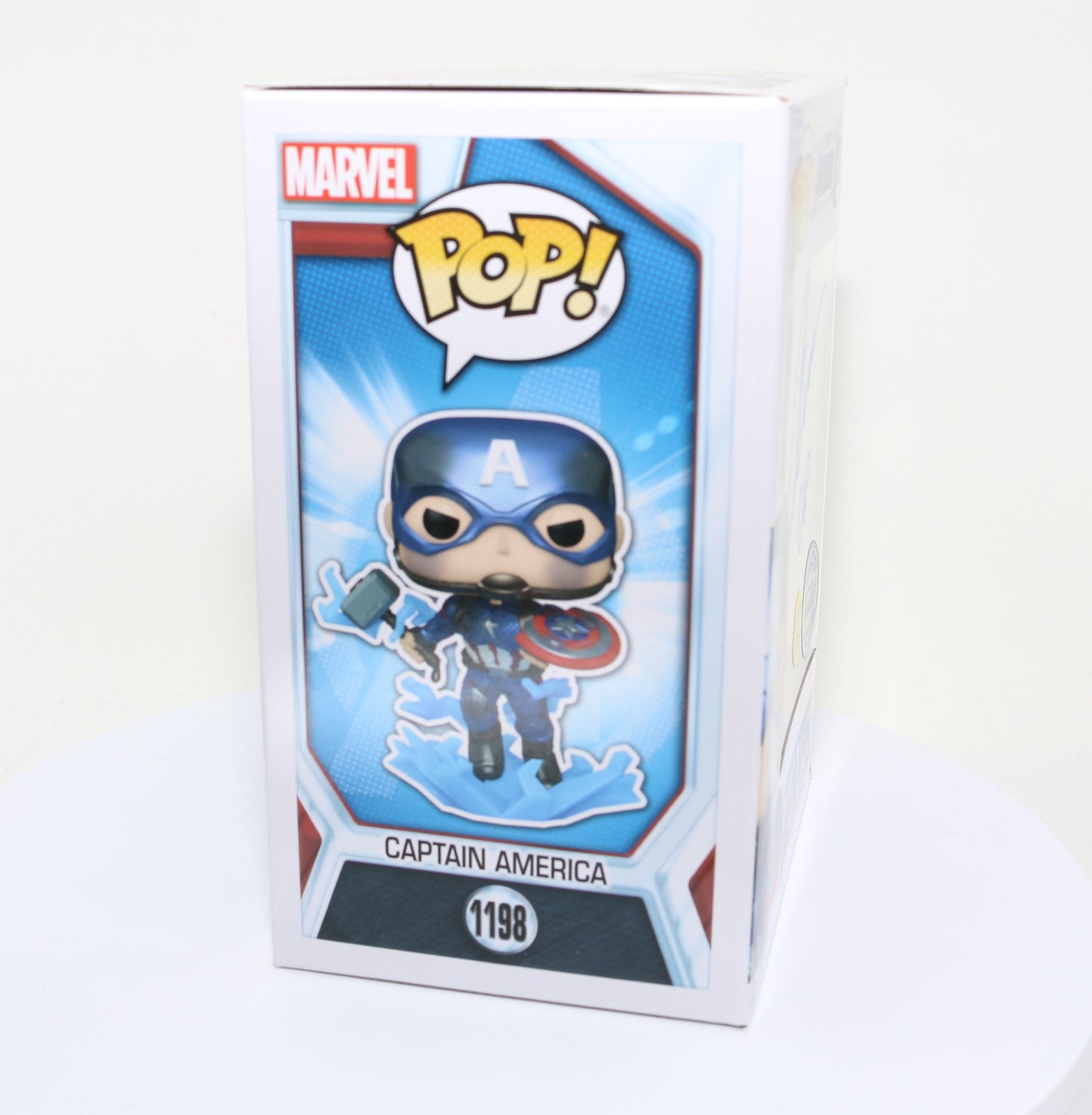 
                  
                    Chris Evans as Captain America in Avengers: Endgame Glow in the Dark Special Edition (SWAU) Signed Funko POP! #1198
                  
                