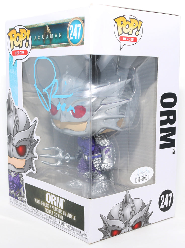 
                  
                    Patrick Wilson as Orm in Aquaman (JSA) Signed Funko POP! #247 with Character Name
                  
                