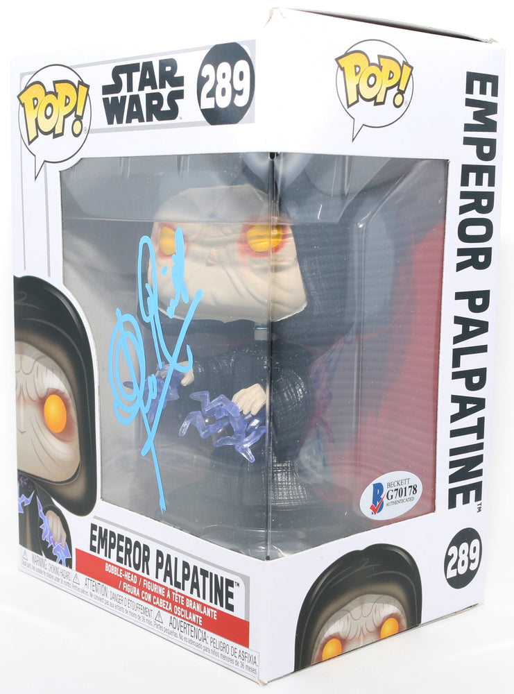 
                  
                    Clive Revill as Emperor Palpatine in Star Wars: The Empire Strikes Back (Beckett) Signed Funko POP! #289
                  
                