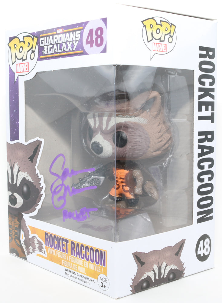 
                  
                    Sean Gunn as Rocket Raccoon in Guardians of the Galaxy Signed Funko POP! #48 with Character Name
                  
                