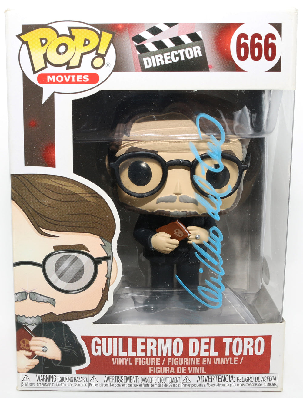 Guillermo del Toro Director of Hellboy, Pan's Labyrinth, The Shape of Water, Blade II, & Pacific Rim (JSA) Signed Funko POP! #666