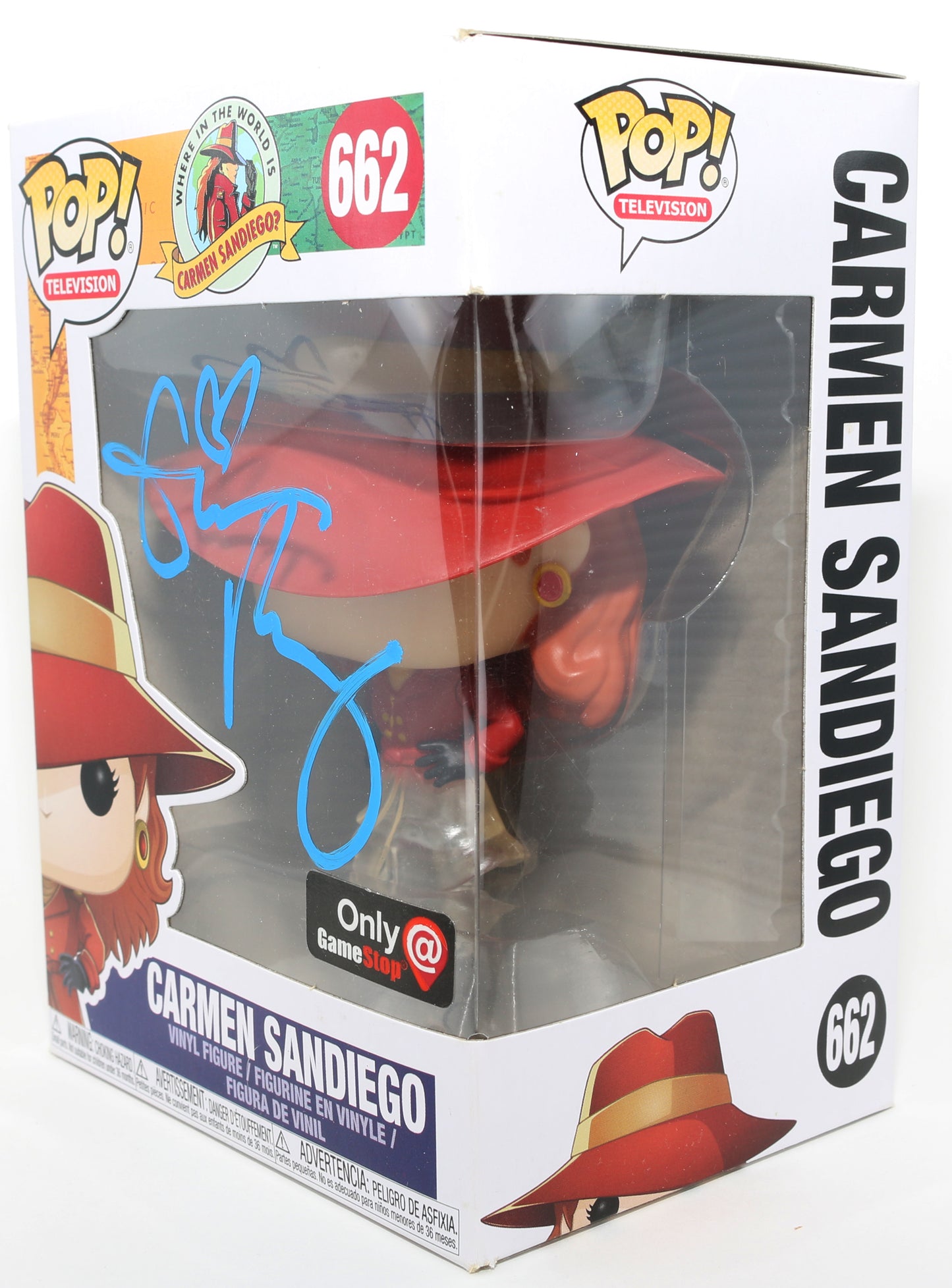 
                  
                    Gina Rodriguez as  Carmen Sandiego in Where in the World Is Carmen Sandiego? GameStop Exclusive Signed Funko POP! #662
                  
                