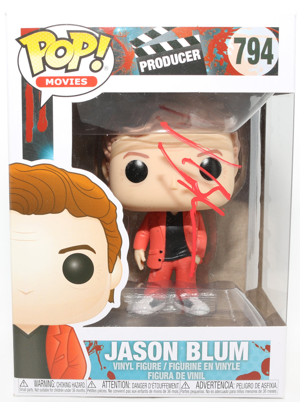 Jason Blum Blumhouse Producer of Paranormal Activity, Insidious, The Purge, Halloween, Sinister, Whiplash, Split, & Get Out Signed Funko POP! #794