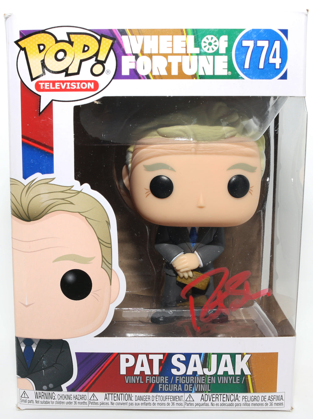Pat Sajak Game Show Host of Wheel of Fortune Signed Funko POP! #774