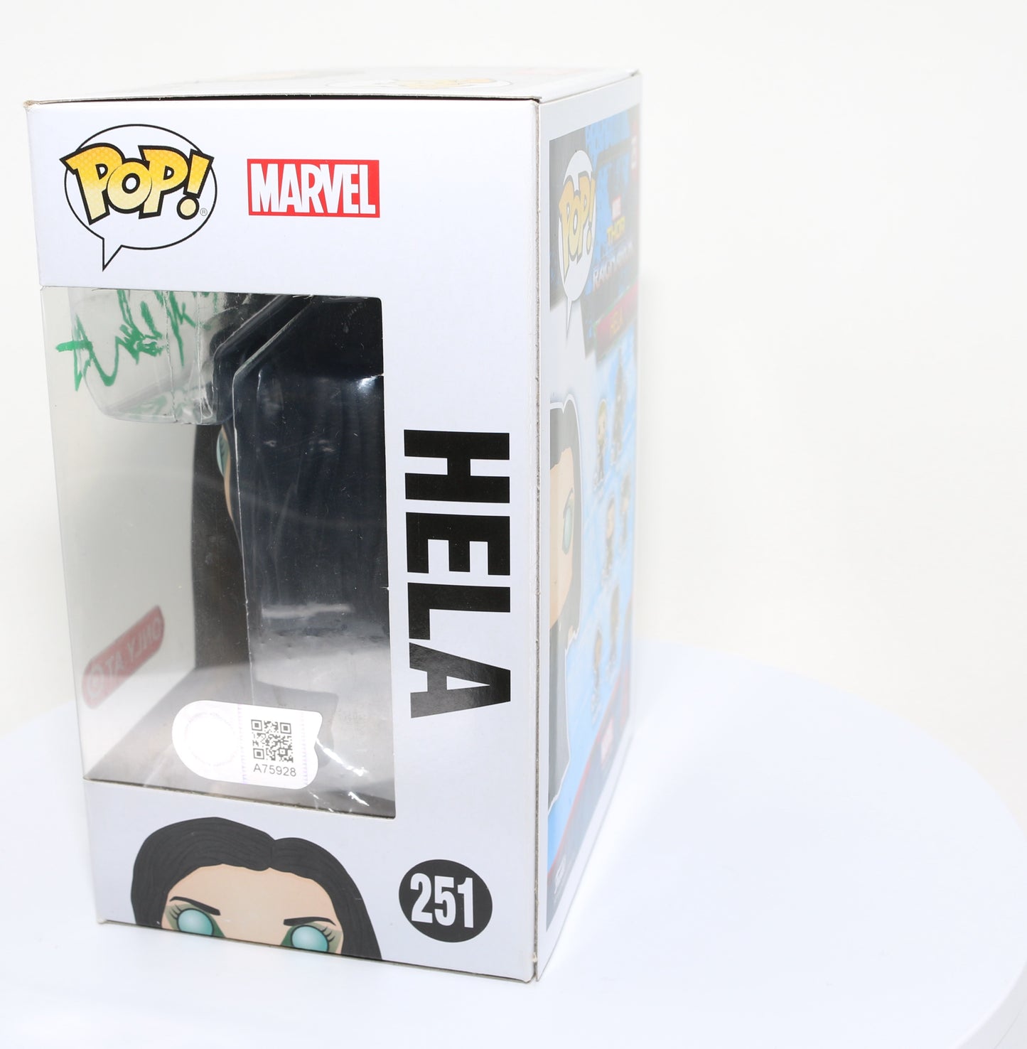 
                  
                    Cate Blanchett as Hela in Thor: Ragnarok Target Exclusive (SWAU) Signed Funko POP! #251
                  
                