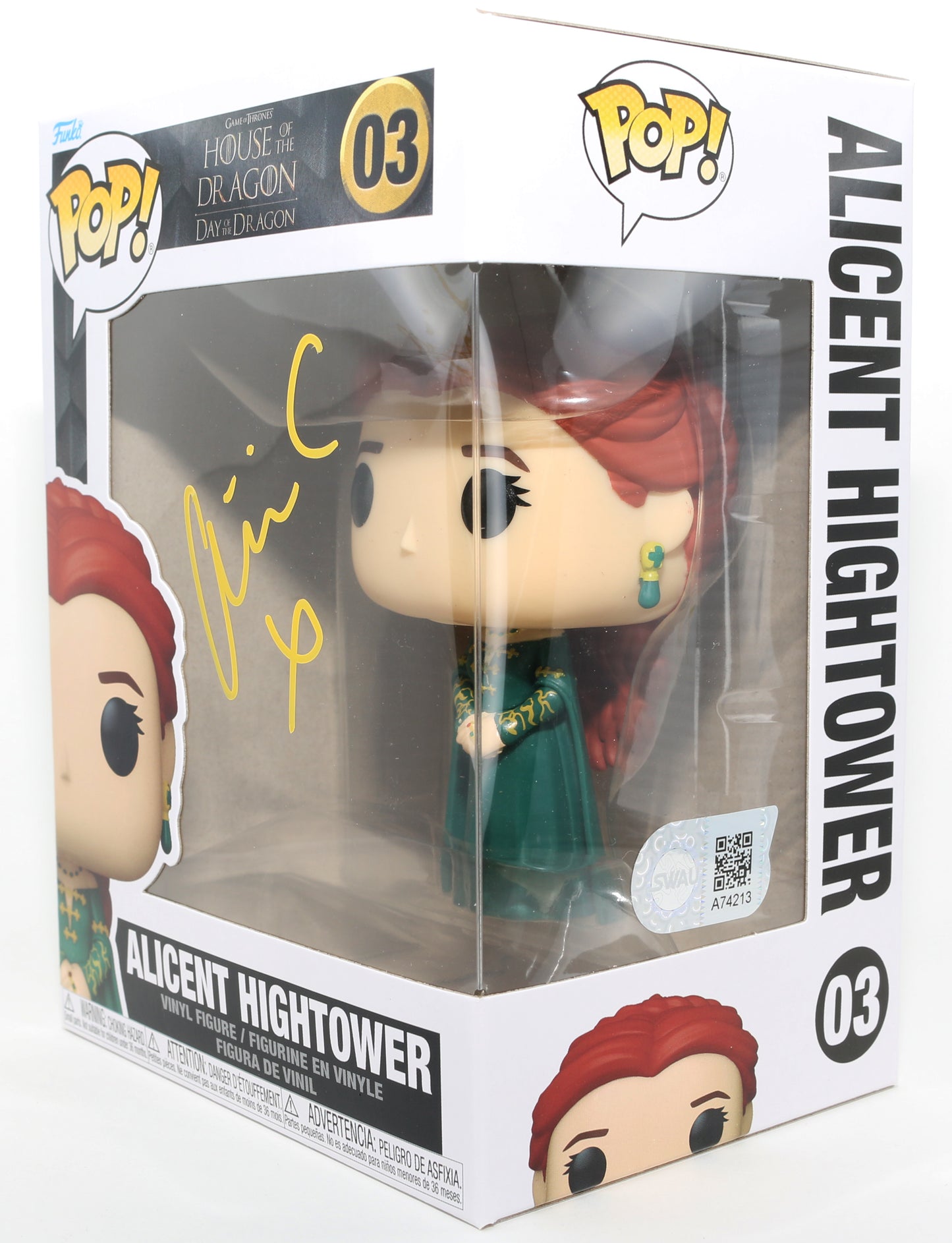 
                  
                    Olivia Cooke as Alicent Hightower in House of the Dragon (SWAU) Signed Funko POP! #03
                  
                