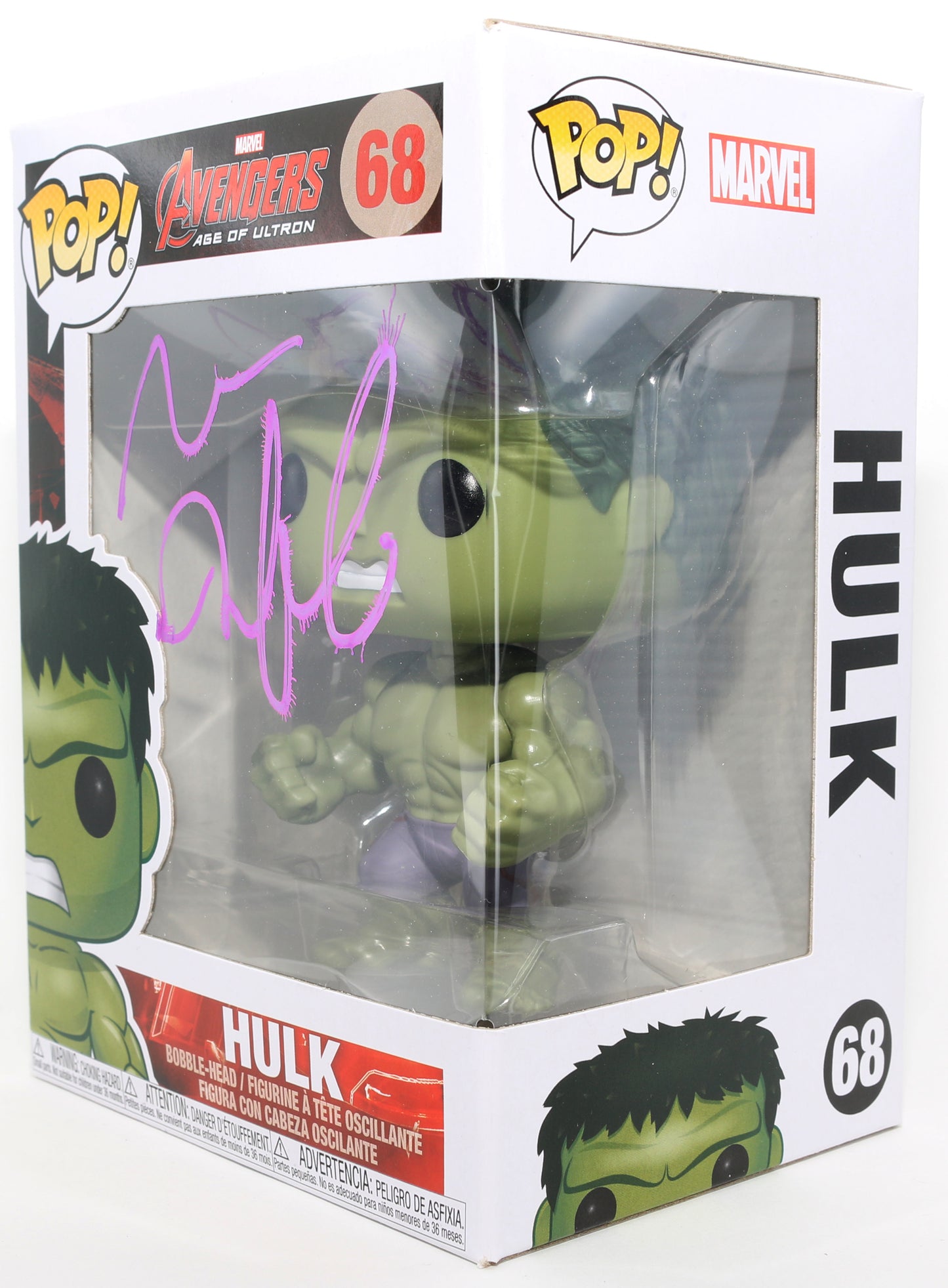 
                  
                    Mark Ruffalo as Hulk in Avengers: Age of Ultron Signed Funko POP! #68
                  
                