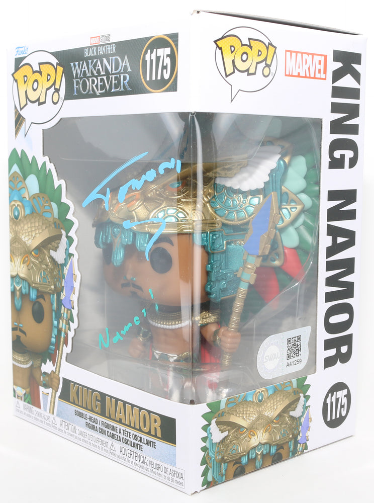 
                  
                    Tenoch Huerta as King Namor in Black Panther: Wakanda Forever (SWAU) Signed Funko POP! #1175 with Character Name
                  
                