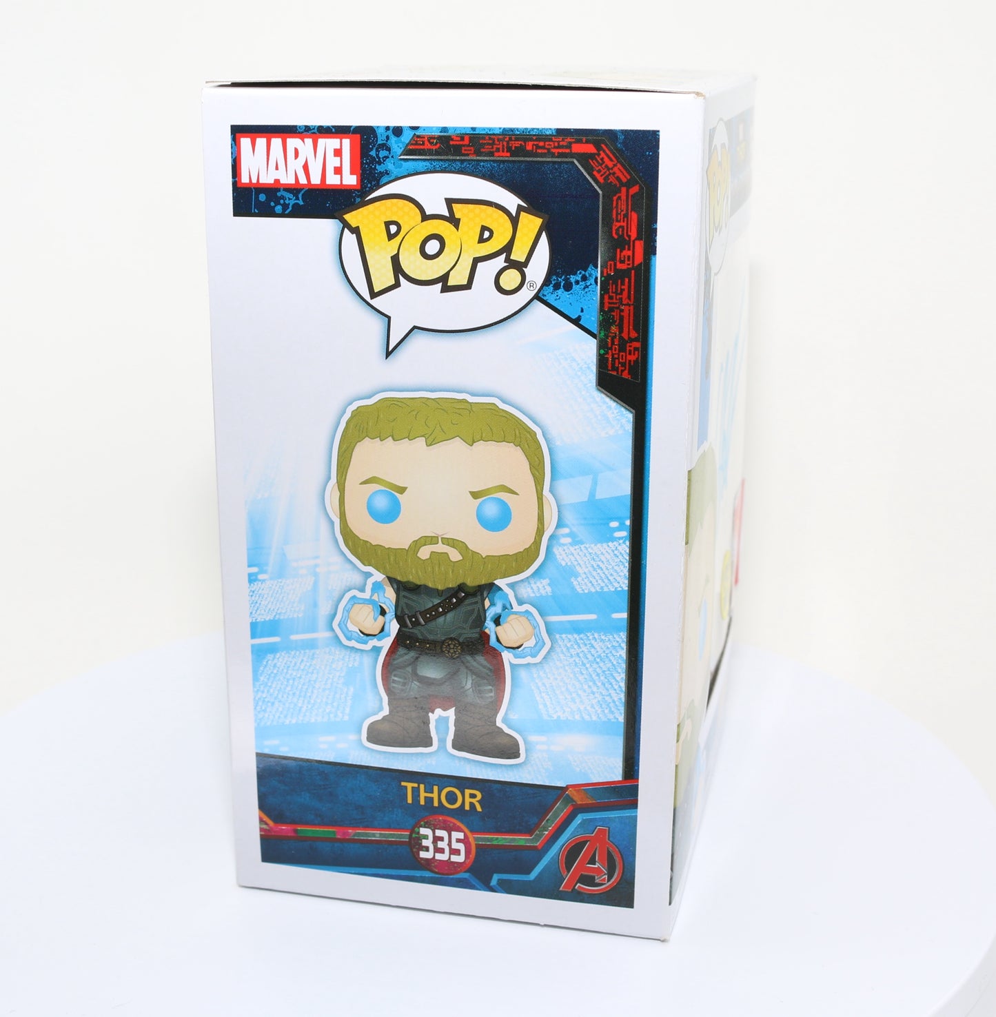 
                  
                    Chris Hemsworth as Thor in Thor: Ragnarok 2018 Summer Convention Glow in the Dark Exclusive (SWAU) Signed Funko POP! #335
                  
                