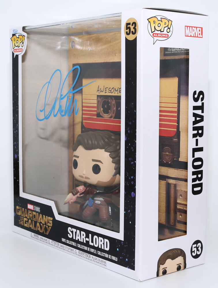 
                  
                    Chris Pratt as Star-Lord in Guardians of the Galaxy Album Cover Signed Funko POP! #53
                  
                