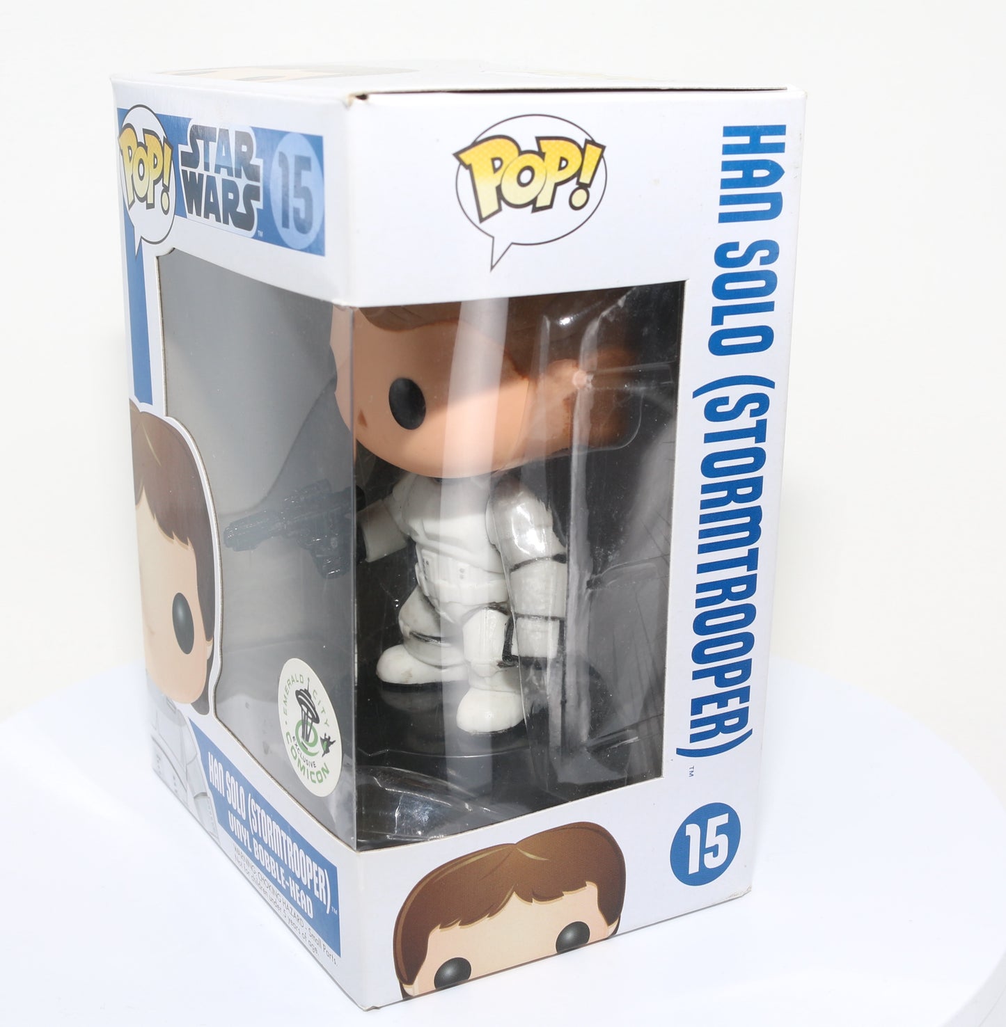 
                  
                    Han Solo in Star Wars: A New Hope Emerald City Comic Con Exclusive Funko POP! #15 - Grail
                  
                