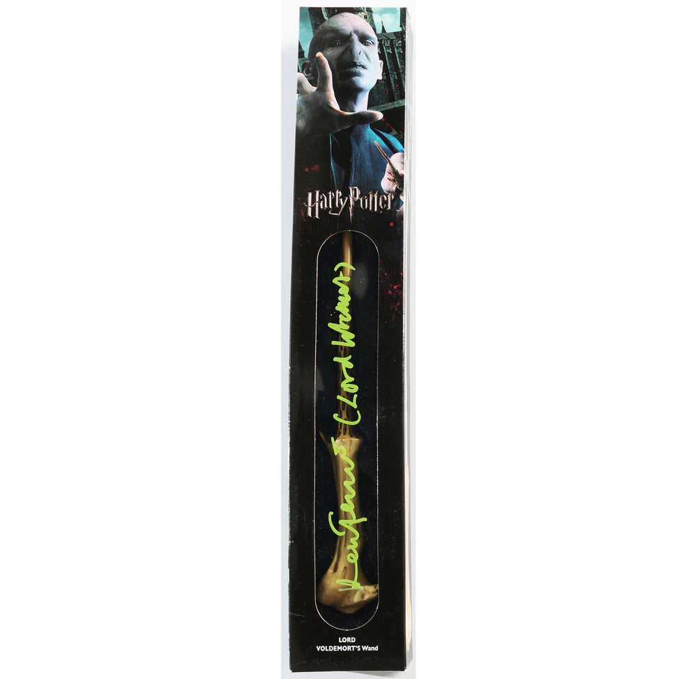 Ralph Fiennes as Lord Voldemort in Harry Potter & the Deathly Hallows – Part 2 Signed Prop Replica Wand with Character Name