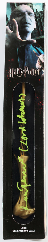 
                  
                    Ralph Fiennes as Lord Voldemort in Harry Potter & the Deathly Hallows – Part 2 Signed Prop Replica Wand with Character Name
                  
                
