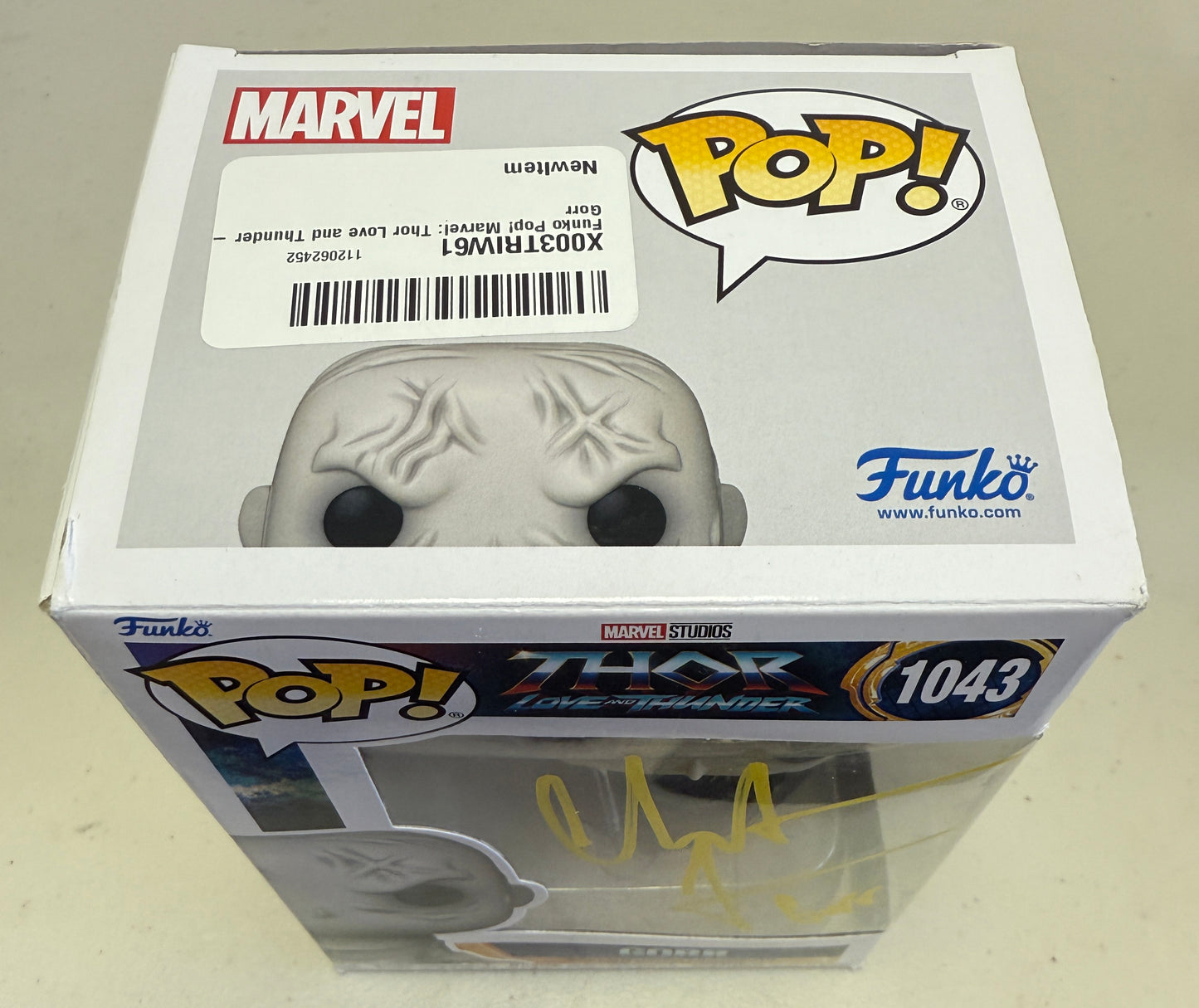 
                  
                    Christian Bale as Gorr the God Butcher in Thor: Love & Thunder (JSA) Signed Funko POP! #1043 with Character Name
                  
                
