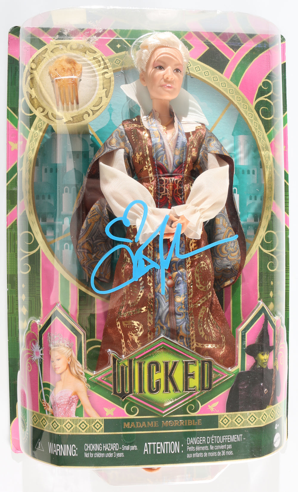 Michelle Yeoh as Madame Morrible in Wicked Signed Mattel Action Figure Doll