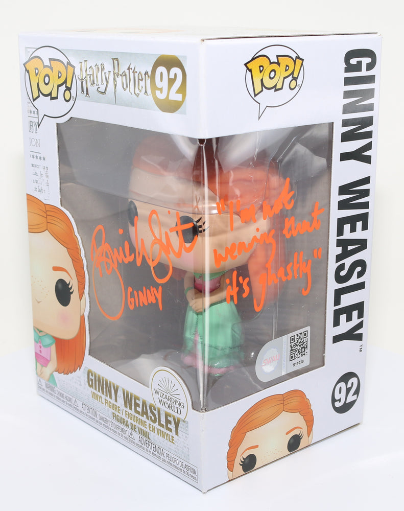 
                  
                    Bonnie Wright as Ginny Weasley in Harry Potter (SWAU) Signed Funko POP! #92 with Character Name and Quote
                  
                