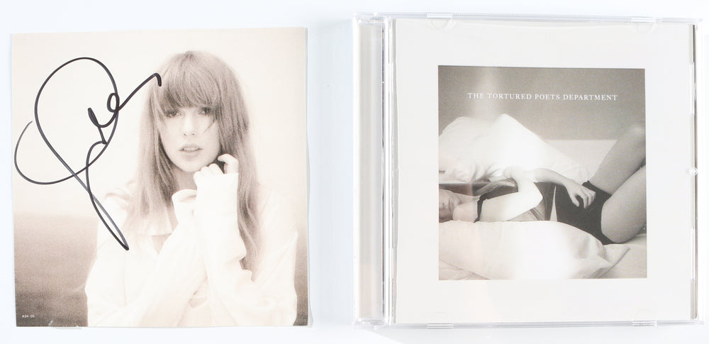 The Tortured Poets Department CD Album Insert Signed by Taylor Swift