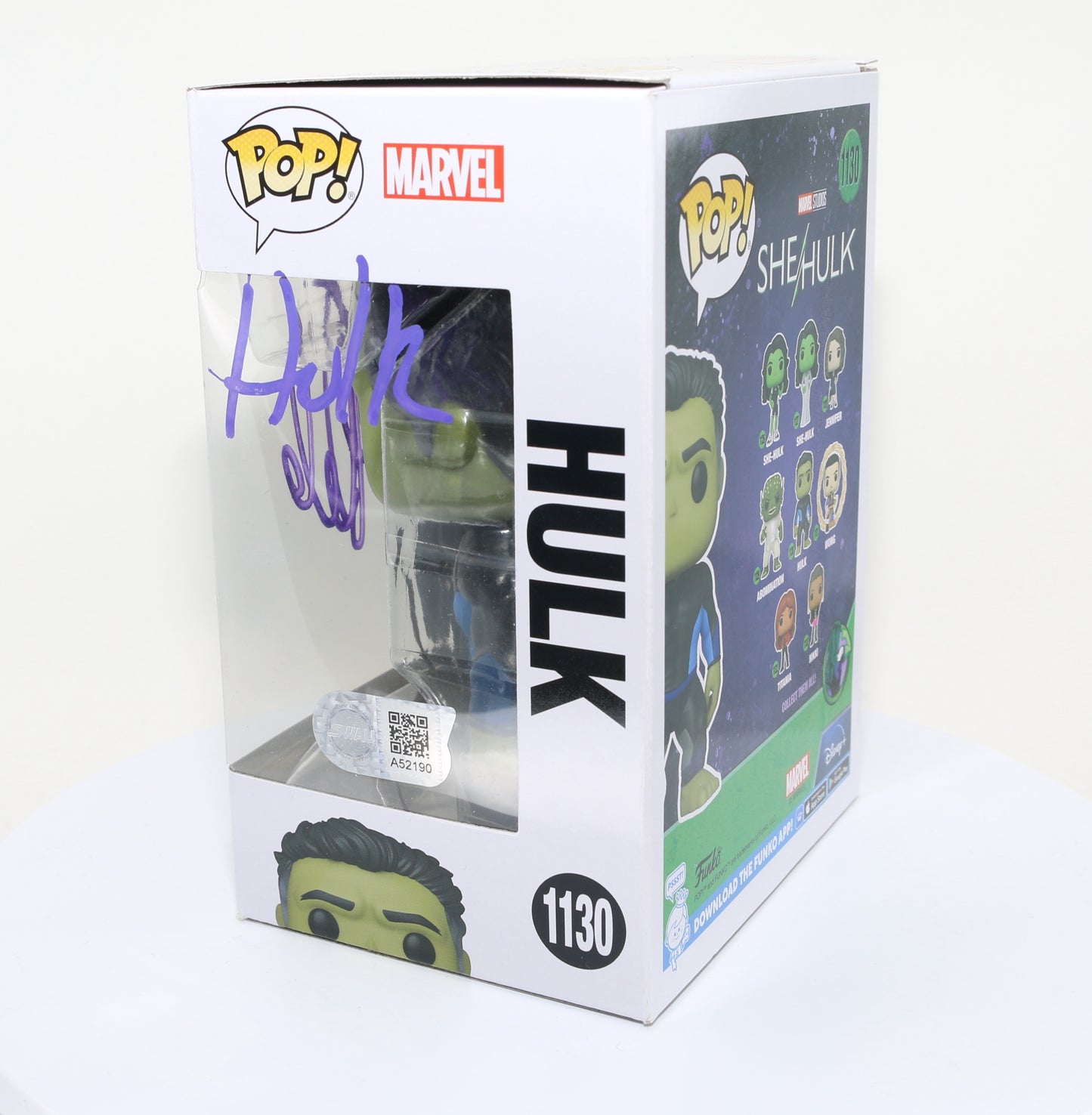 
                  
                    Mark Ruffalo as the Hulk in She-Hulk (SWAU) Signed Funko POP! #1130 with Character Name
                  
                