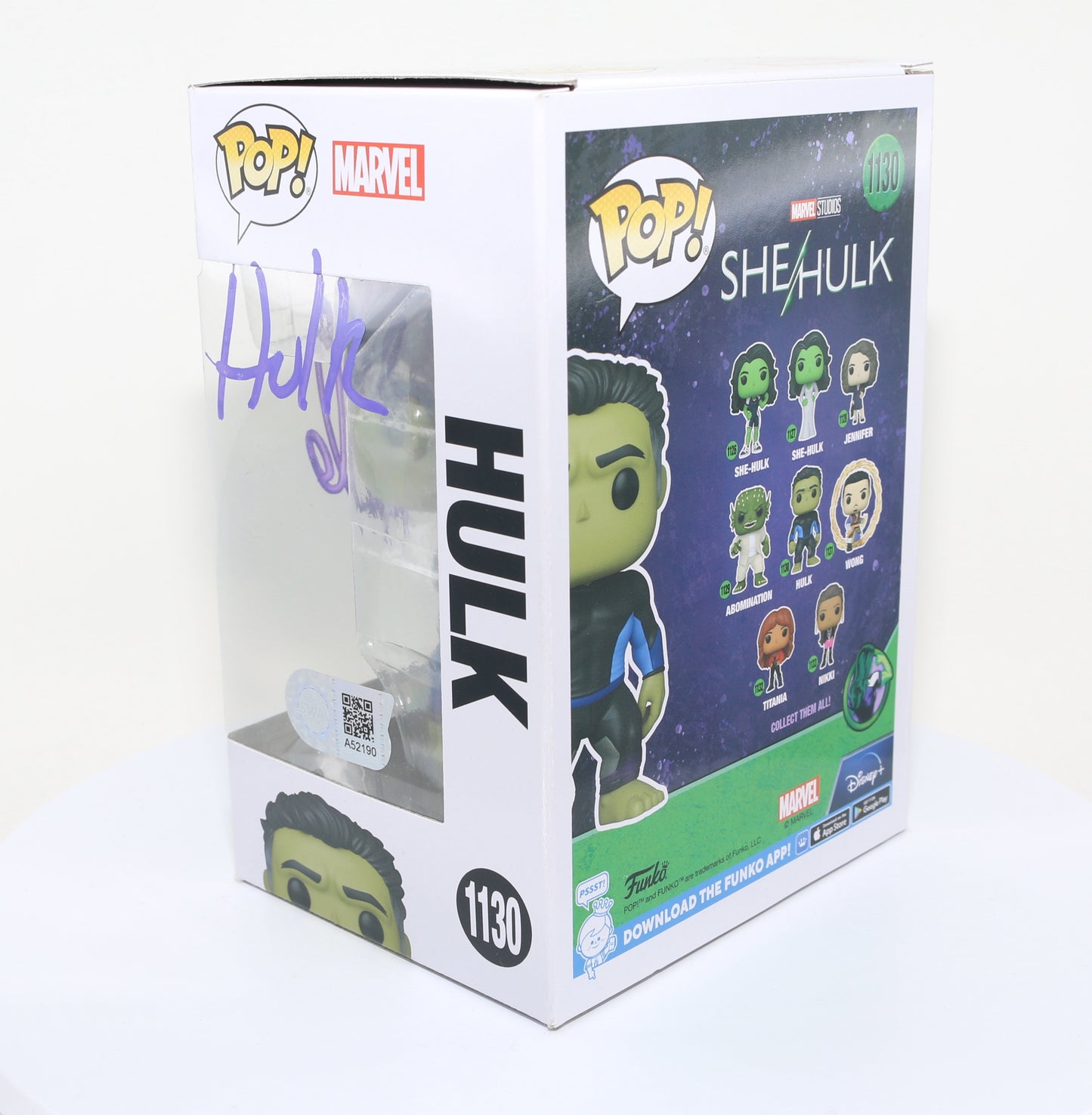 
                  
                    Mark Ruffalo as the Hulk in She-Hulk (SWAU) Signed Funko POP! #1130 with Character Name
                  
                