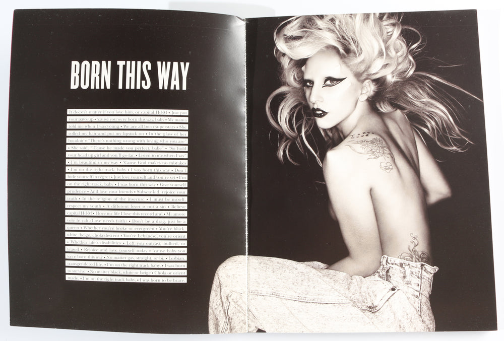 
                  
                    Born This Way Tour Lyric Booklet Signed by Lady Gaga
                  
                