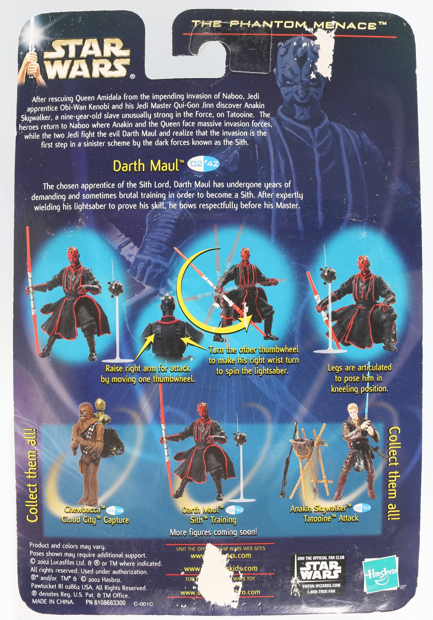 
                  
                    Ray Park as Darth Maul in Star Wars Episode I: The Phantom Menace Hasbro 2002 Signed Action Figure
                  
                