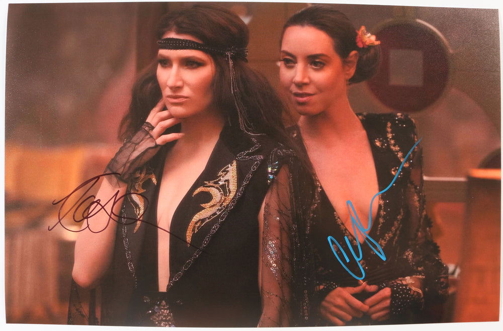 Aubrey Plaza as Rio Vidal & Kathryn Hahn as Agatha Harkness in Agatha All Along Signed 11x17 Photo